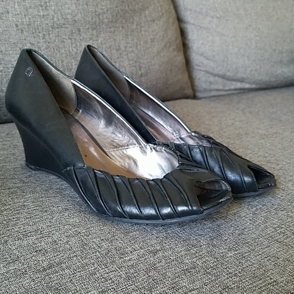 Etienne Agner Peep Toe Wedges
